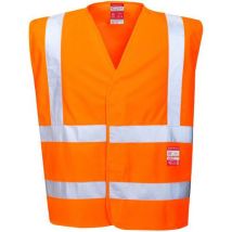 Portwest - Gilet Haute Visibilité Ignifugé FR75 - Orange 3XL - Polyester Bizflame Work - Oeko-Tex