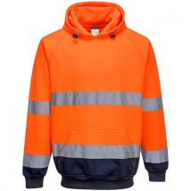 Sweat Shirt À Capuche Bicolore