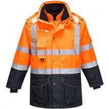 Parka Haute-visibilité 7-en-1 Traffic S426 Bleu/orange Xxl