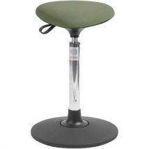 Tabouret Sway Tria - Tissu Cura - Haut - Vert/jaune