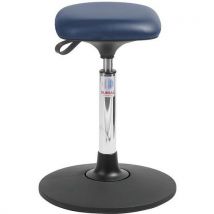Tabouret Sway Tetra Medium en Imitation cuir Bleu - Global Professional Seating