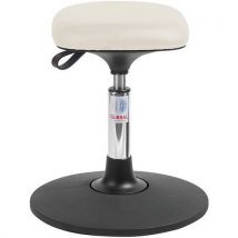 Tabouret Sway Tetra - Imitation Cuir - Bas - Blanc
