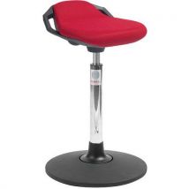 Global Professional Seating - Siège Assis Debout Sway Space Haut - Tissu 3D Rouge - Réglable 58-84cm - Max 110kg