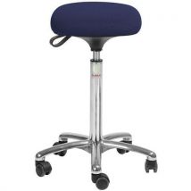 Tabouret Alu50 Assise Tetra Tissu 3d Bleu