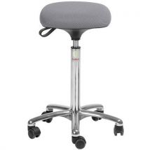 Tabouret Tetra-tissu 3d-haut-rouletteseasy Rolling-gris