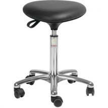 Tabouret Tria - Imitation Cuir - Medium - Noir