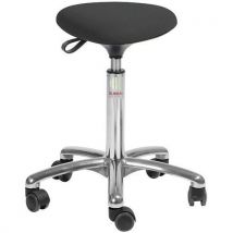 Tabouret Tria-tissu Cura-bas-rouletteseasy Rolling-noir