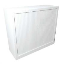 Armoire Métal À Rideaux H.105cm Blanc