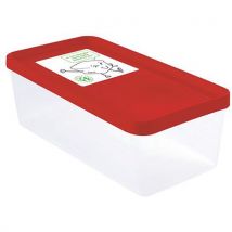 Boîte Hermétique 12 L + Couvercle Rouge
