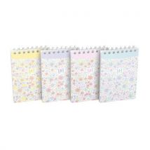 Bloc Cahier Floral Intégrale 74x105 140p Ligné Assorti