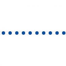 Signalétique Pour Porte Vitrée - 52mm X 1 M - Ronds Bleus