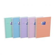 Cahier Oxford Smart Spirale 105x148 100p Q5/5 Assorti Pastel