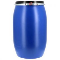 Manutan Expert - Fût à ouverture totale homologué UN Bleu - 120L - Usage alimentaire, recyclable