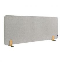 Elements Séparateur De Bureau Acoustique 60x160cm Gris Clair Support