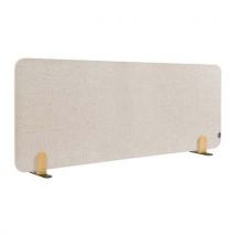 Elements Séparateur De Bureau Acoustique 60x160cm Beige Satiné Support
