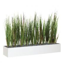 Jardinière Basse Jb12 Blanc 100 Cm Herbes
