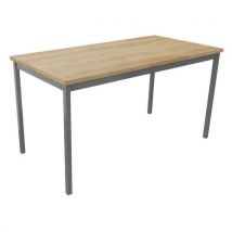 Table De Réunion Treff 140 X 70 Chêne Vieilli/ Alu