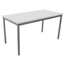 Table De Réunion Treff 140 X 70 Blanc/ Alu