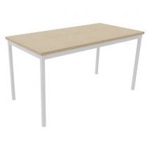 Table De Réunion Treff 140 X 70 Chêne De Fil/ Blanc