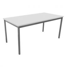 Table De Réunion Treff 160 X 80 Blanc/ Alu