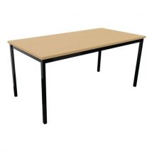 Table De Réunion Treff 160 X 80 Hêtre / Noir