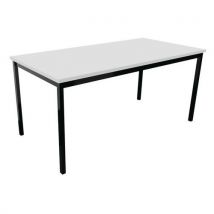 Table De Réunion Treff 160 X 80 Blanc/ Noir