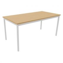 Table De Réunion Treff 160 X 80 Hêtre / Blanc
