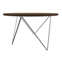 Table Basse Cyclo Ø 80 Chêne Colorado/gris