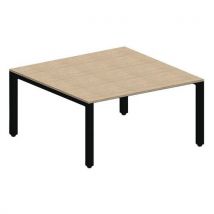 Table Basse Loki 80x80 Chêne De Fil/noir