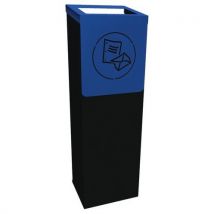 Container De Tri Noir 55 L Bleu/papier