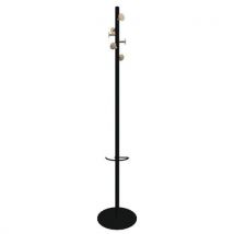 Portemanteaux Alfonse Noir 6 Têtes Frêne