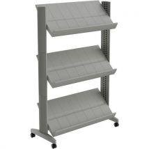 Présentoir Easy Display 3 Tablettes Aluminium - Paperflow
