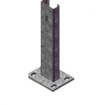 Support D'extrémité Plat - C125/plat - Hauteur 60cm