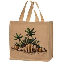 Cabas en jute modèle export case créole - Moyen volume - 36 cm hauteur - 230 mm largeur