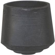 Embout Patin Enveloppant Caoutchouc - Noir - Ø12 Mm