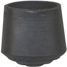 Embout Patin Enveloppant Caoutchouc - Noir - Ø22 Mm