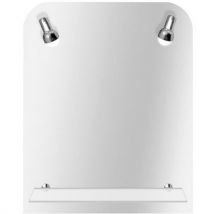 Miroir Danilo À Bords Polis Avec 2 Spots