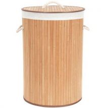 Panier À Linge Rond Bambou