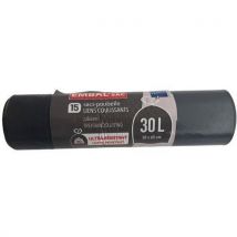 Sac Poubelle Ultra Résistant Lien Coulissant - 30l
