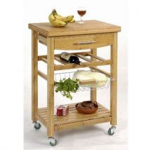 Desserte Venise Bambou Et Inox