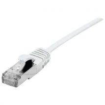 Cordon Patch Blindé Rj45 Blanc 0.3m Cat 6a S/ftp Lsoh Sng