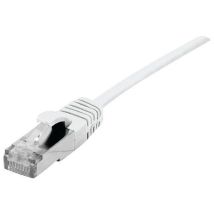 Cordon Patch Blindé Rj45 Fin Blanc 2m Cat 6a S/ftp Lsoh Sng
