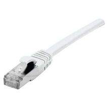 Cordon Blindé Rj45 Blanc 20m Sur Câble Cat 7 S/ftp Lsoh Sng