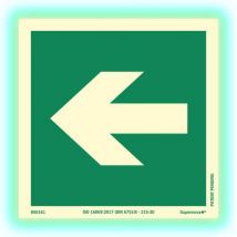 Panneau Photoluminescent-flèche D'urgence Gauche-supernova+