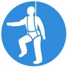 Panneau Porter Un Harnais De Sécurité - 210 Mm - Systemtext