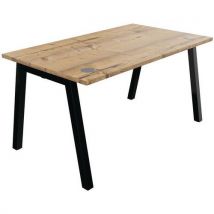 Bureau Individuel 140x80cm Timber Noir Partage