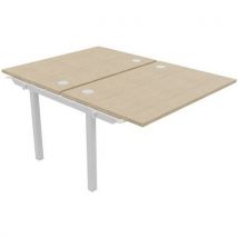 Bench 2 Postes 120x163cm Suivant Chêne Blanc/bois Dialogue