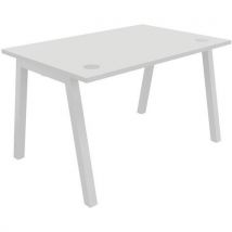 Bureau Individuel 120x80cm Blanc Blanc Partage