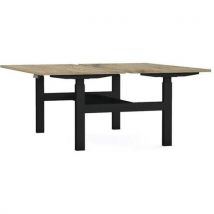 Bureau Structure Partagée L140xp80 Ép.25mm Brunswick/noir