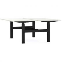 Bureau Structure Partagée L160xp80 Ép.25mm Blanc/noir